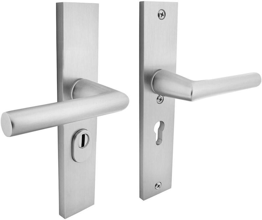 Intersteel SKG3 Veiligheidsschilden rechthoekig geveerd kruk kruk profielcilindergat 55mm met kerntrek beveilig