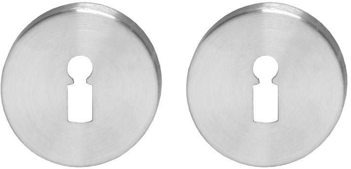 Intersteel Sleutelrozetten verdekt ø55x8mm met nokken rvs circulair geborsteld