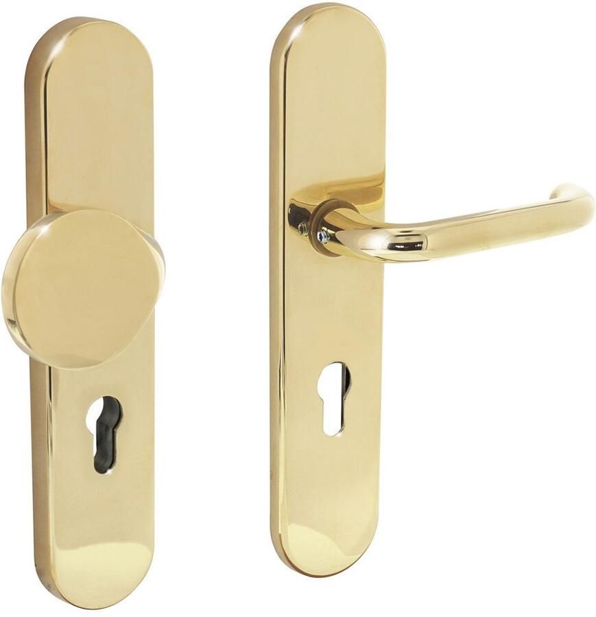 Intersteel VH-beslag SKG3 PC 72 mm ovaal mess. gelakt