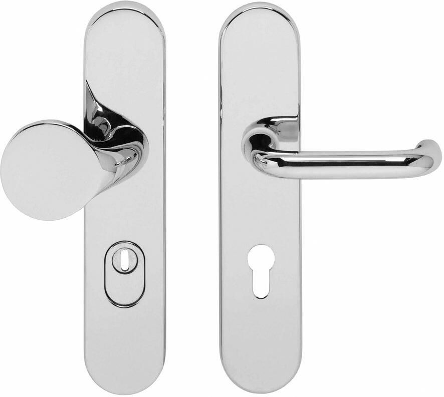 Intersteel VH-beslag SKG3 PC 72 mm ovaal met KTB chr.