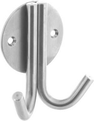 Intersteel Jashaak dubbel op rond rozet rvs geborst.