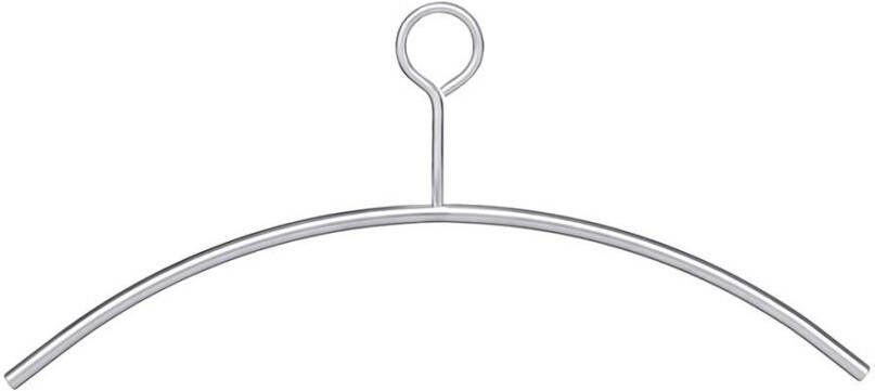 Intersteel Kledinghanger rvs geborsteld dicht