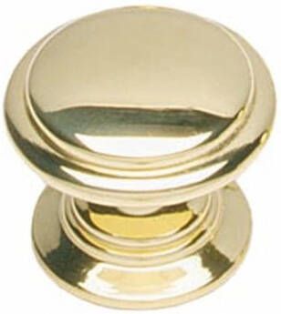 Intersteel Knop afgerond 32mm messing gelakt