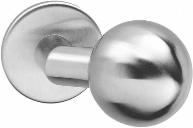 Intersteel Knop bol schuin vast op rozet verdekt 4mm RVS
