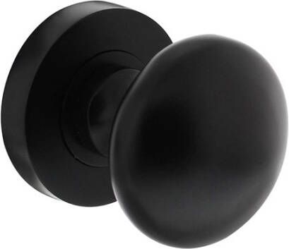 Intersteel KNOP OP ROZET NM MAT ZWART