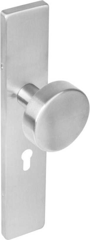 Intersteel Knop rechth. schild PC 55 mm rvs geborst.