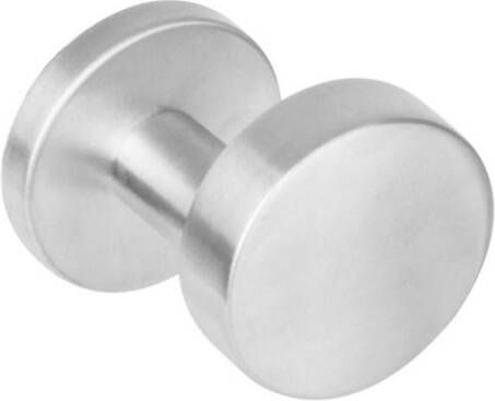 Intersteel Knop rond roestvaststaal geborsteld