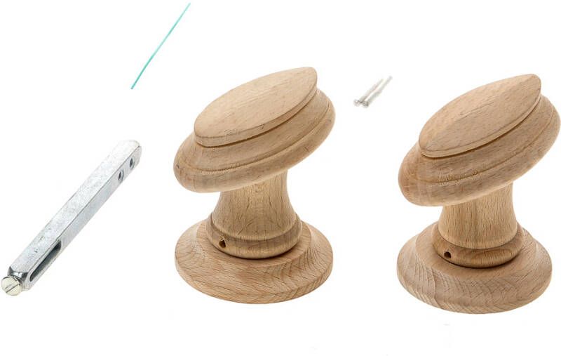 Intersteel Knopkruk beukenhout op rozet