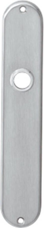 Intersteel Langschild ovaal 220x41mm profielcilindergat 92mm RVS