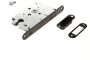 Mtools INTERSTEEL Woningbouw magneet cilinder dag- en nachtslot 55mm voorplaat afgerond zwart 20x175 doorn 50mm inc | - Thumbnail 1