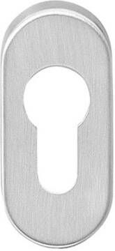 Intersteel PC-plaatje ovaal verdekt 10mm rvs