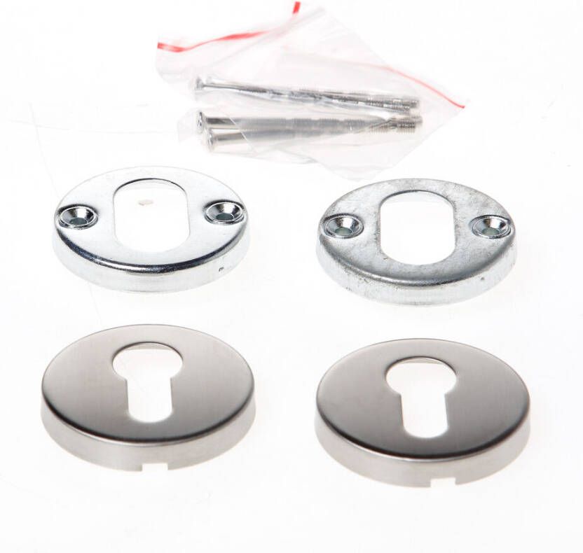 Intersteel Pc-rozet rvs rond ital.