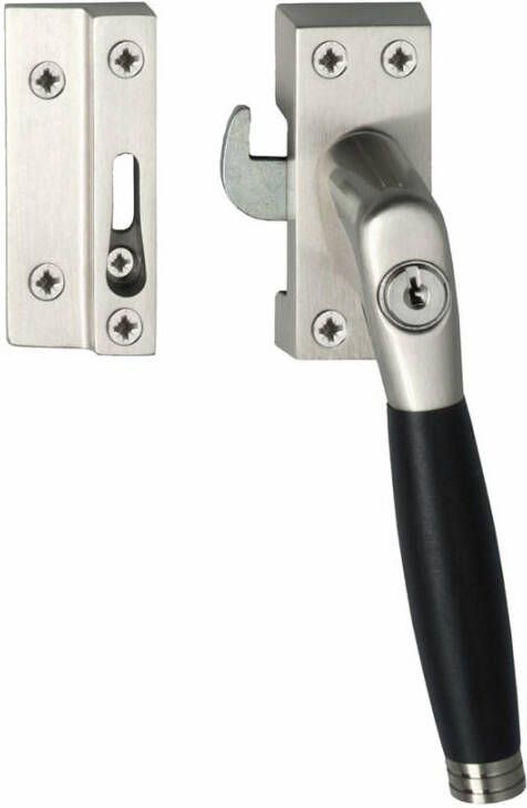 Intersteel Raamsl. Ton 222 afsl. rechts nikkel mat ebben