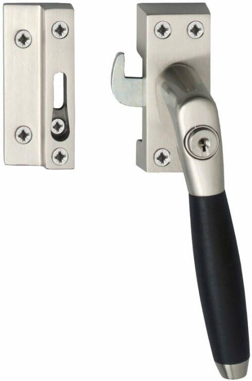 Intersteel Raamsl. Ton 400 afsl. rechts nikkel mat ebben