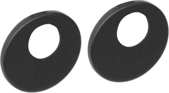 Intersteel Rondcilinderrozetten verdekt ø53x5mm structuur zwart