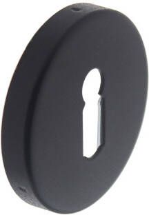 Intersteel Rozet met sleutelgat mat zwart