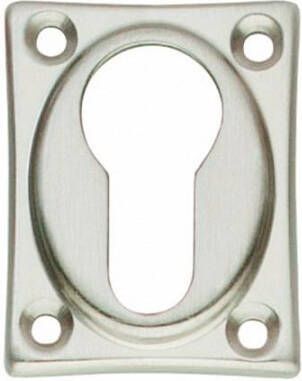 Intersteel Rozet PC rechthoekig verlengd nikkel mat