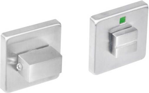 Intersteel Rozet vierkant WC rvs geborst. 8 mm