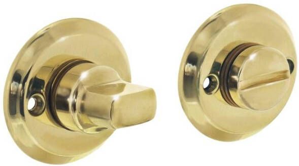 Intersteel Rozet WC schroefgat messing gelakt