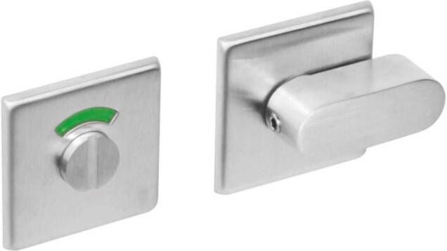 Intersteel Rozet WC vierkant roestvaststaal geborsteld