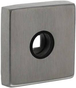 Intersteel Rozetten massief rvs verdekt met nokken vierkant 53x53x10mm met 2-weg veerconstructie geheel rvs