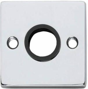 Intersteel Rozetten met nokken vierkant 55x55x8mm messing verchroomd