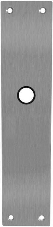 Intersteel Schild renovatie rechthoekig 250 x 55mm x 2mm blind RVS