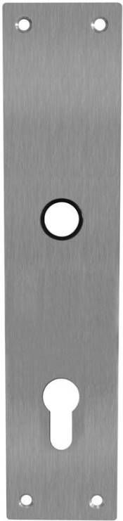 Intersteel Schild renovatie rechthoekig 250 x 55mm x 2mm profielcilindergat 92mm RVS