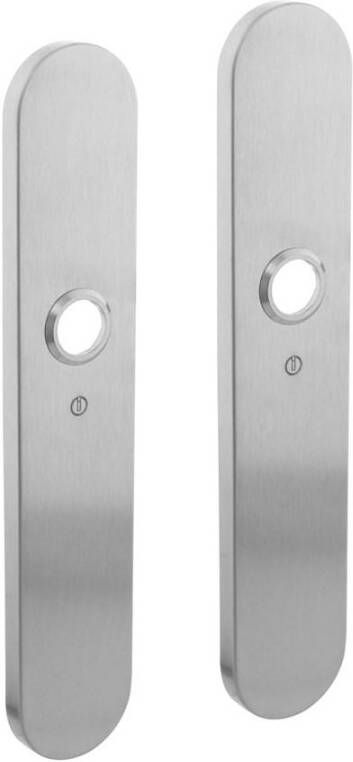 Intersteel Schild verdekt 220x42mm blind RVS