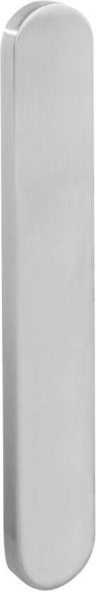 Intersteel Schild XL ovaal verdekt 278x40x10mm geheel blind RVS