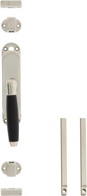 Intersteel Set kruk-espagnolet rechts Ton 400 inclusief stangenset 2x 1250mm nikkel ebbenhout