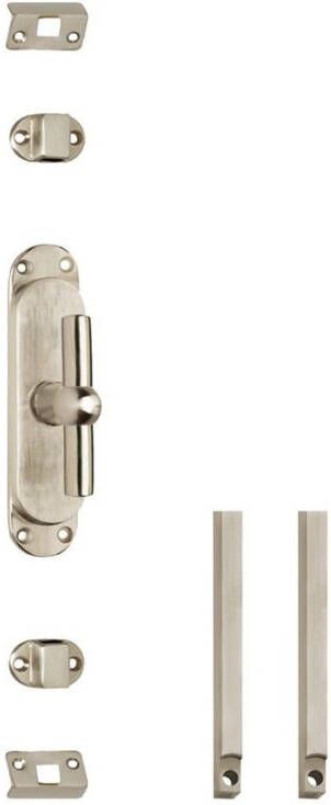 Intersteel Set kruk-espagnolet T-kruk inclusief stangenset 2x 1250mm nikkel mat