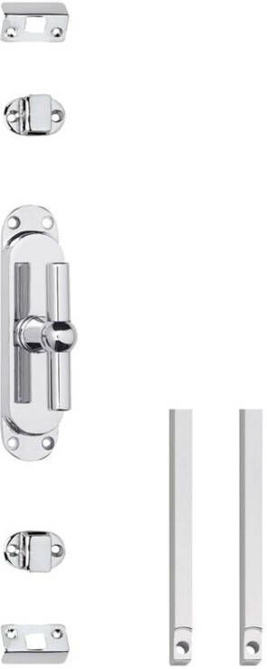 Intersteel Set kruk-espagnolet T-kruk inclusief stangenset 2x 1250mm verchroomd