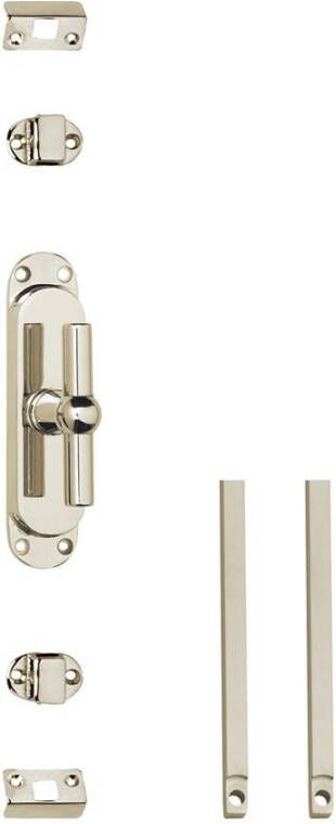 Intersteel Set kruk-espagnolet T-kruk inclusief stangenset 2x 1250mm vernikkeld