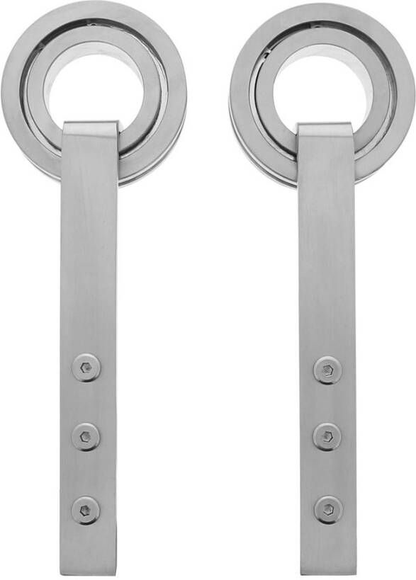 Intersteel Set van 2 rollers open wiel 255mm tbv schuifd