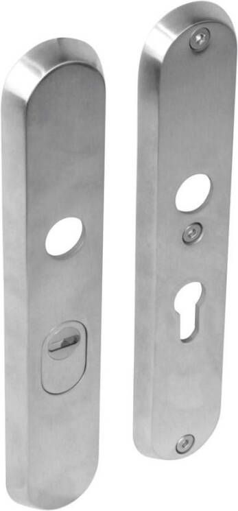 Intersteel SKG3 NM-veiligheid-schilden doorgaand profielcilindergat 55mm met kerntrek beveiliging RVS