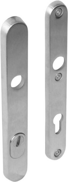 Intersteel SKG3 smalschilden doorgaand profielcilindergat 92mm met kerntrek beveiliging RVS