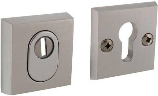 Intersteel SKG3 Veiligheid-rozet vierkant 60x60mm met kerntrek beveiliging aluminium F1