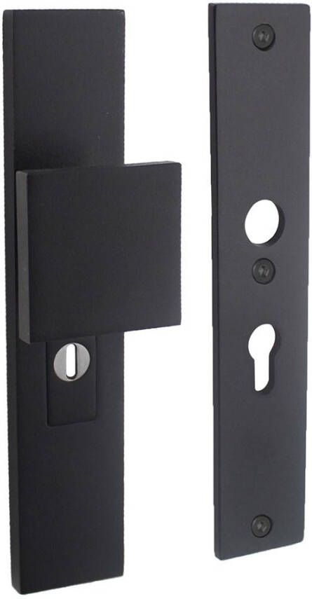 Intersteel SKG3 Veiligheid-schilden rechthoekig duwer geen kruk profielcilindergat 55mm met kerntrek beveiligin