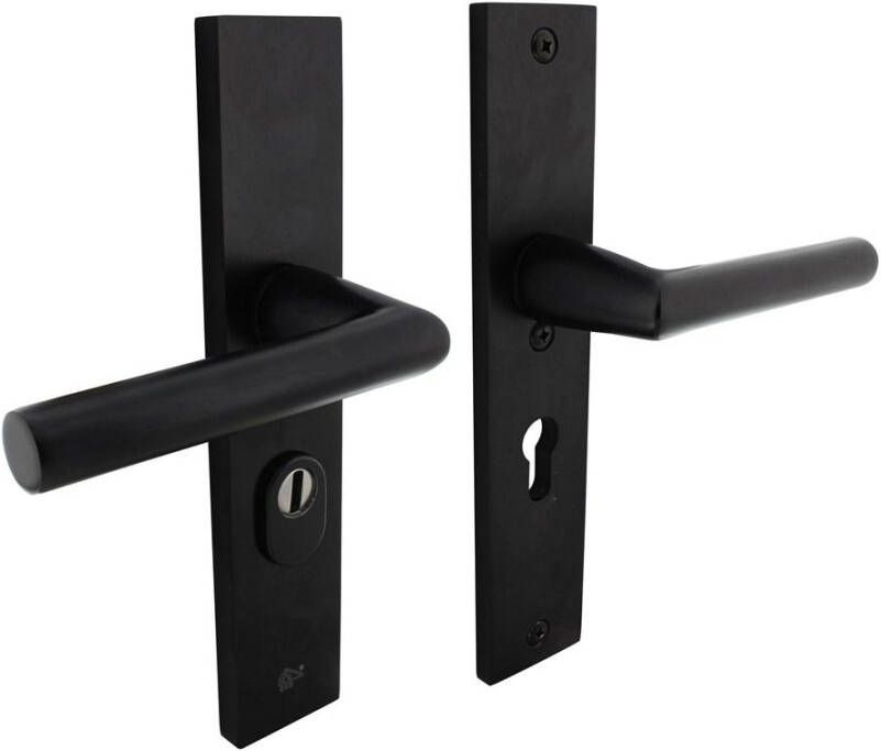 Intersteel SKG3 veiligheidsbeslag rechthoekig 250x50mm kruk kruk Juramet veerconstructie profielcilindergat 55m