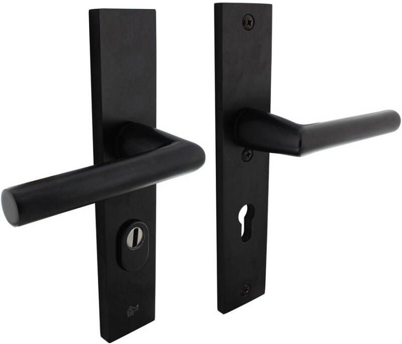 Intersteel SKG3 veiligheidsbeslag rechthoekig 250x50mm kruk kruk Juramet veerconstructie profielcilindergat 72m