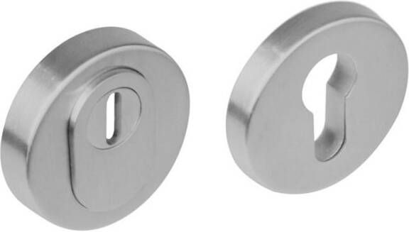 Intersteel SKG3 veiligheidsrozetten rond verdekt basic ø54x12mmprofielcilindergat met kerntrekbeveiliging rvs