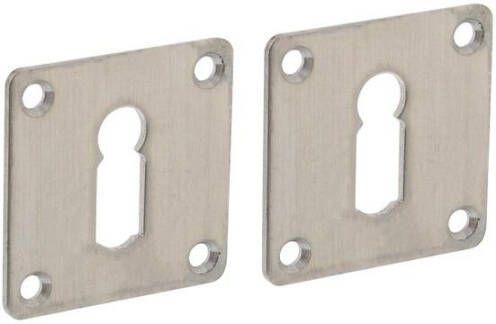 Intersteel Sleutelrozetten 42x42x2mm rvs