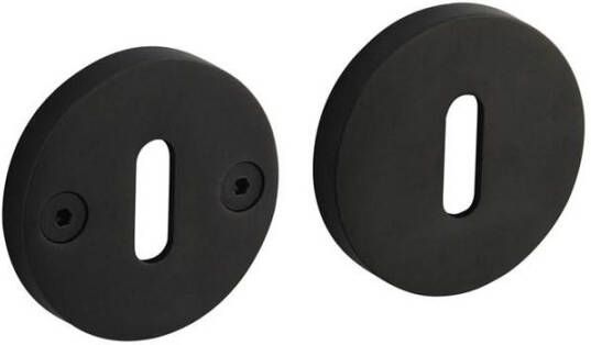 Intersteel Sleutelrozetten éénzijdig verdekt ø55x8mm met nokken ø8mm PVD zwart