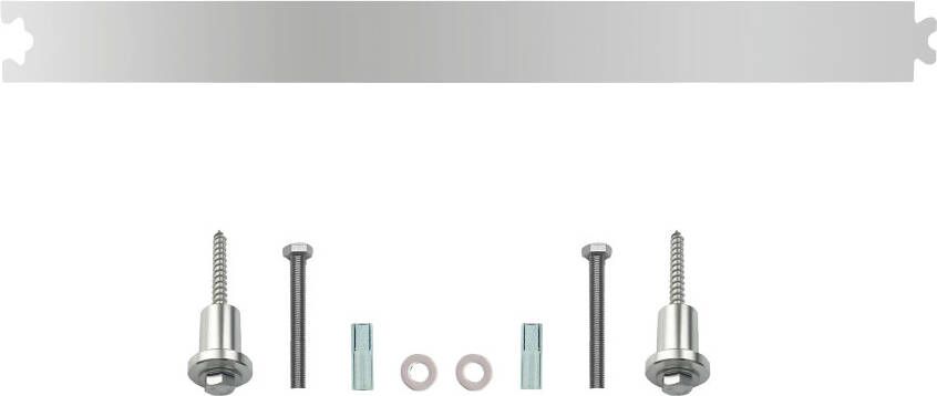 Intersteel Tussenrail 45cm tbv schuifdeursysteem inclusi