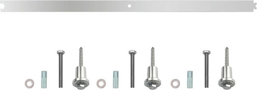 Intersteel Tussenrail 90cm tbv schuifdeursysteem inclusi