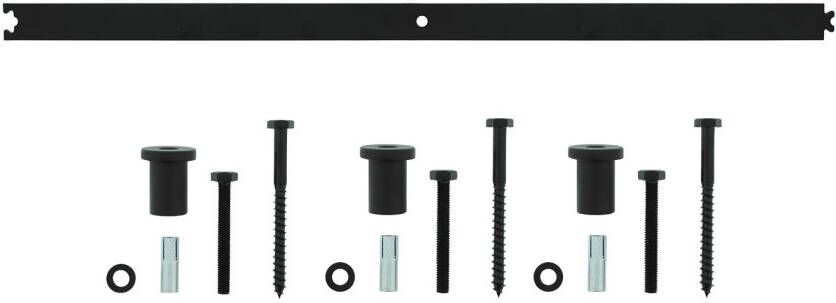 Intersteel Tussenrail 90cm zwart tbv schuifdeursysteem