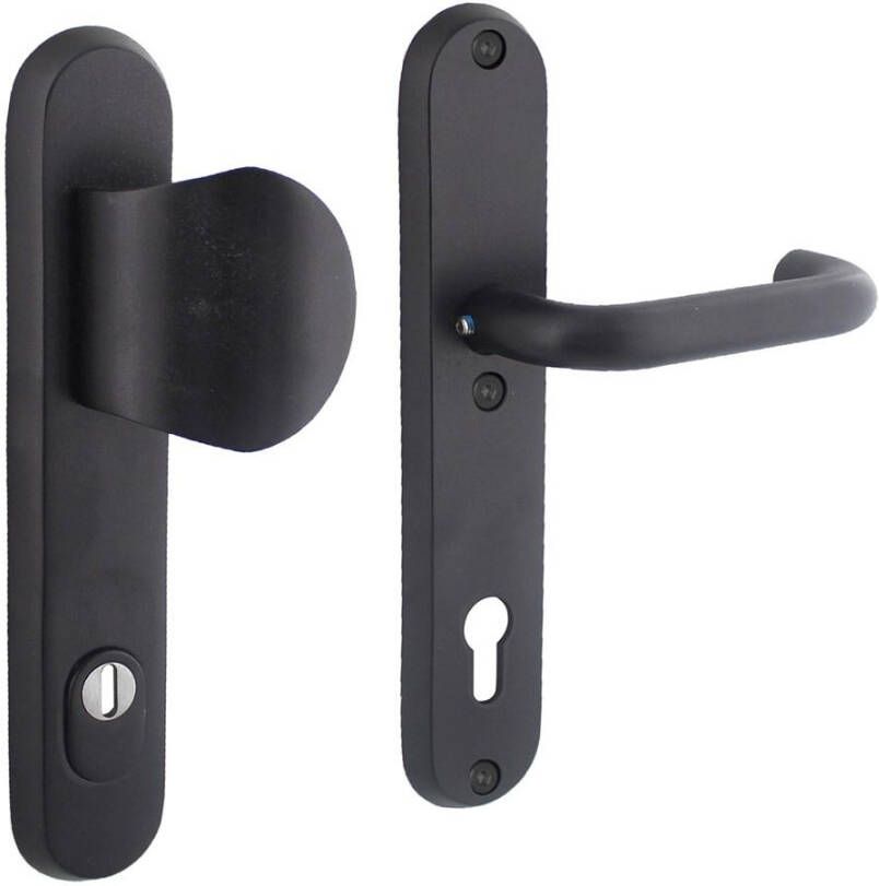 Intersteel VH-beslag SKG3 met KTB PC 92 mm mat zwart ova