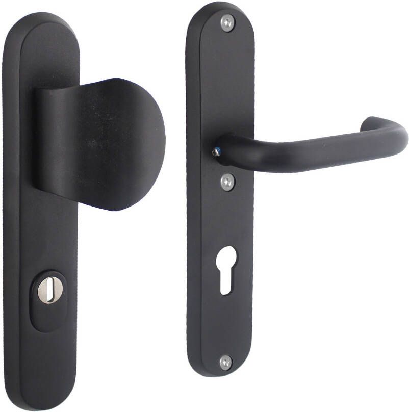 Intersteel VH-beslag SKG3 PC 72 mm mat zwart ovaal VD me