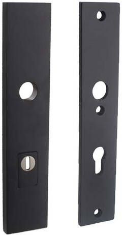 Intersteel Vh-schild PC72mm KTB mat zwart rechthoekig